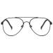 Kokobin vintage metal frame reading glasses aviator toad frame objective anti blue light women men computer reading glasses (black 2.0) 2.0 black