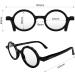 Moley London Reading Glasses | Round Stylish Readers | Black 3.0x Magnification - Buy Online on GoSupps.com
