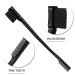 8 Piece Teasing Hair Brush Set with Comb and Clips - Ideal for Styling and Slicking Hair (Black) - Buy Online on GoSupps.com