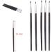 White Dental Resin Brush Pens Dental Shaping Silicone Tooth Tool 5pcs Silicone Resin Brush Pens for Adhesive Composite Cement Teeth Tools - Buy Online on GoSupps.com