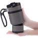 BruTrek Double Shot 3.0 Travel French Press & Mug - 16 fl.oz Stainless Steel, Removable Bottom for Beans, Brew Second Cup, No Spill Lid - Storm Gray - Buy Online on GoSupps.com