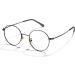 Cyxus Round Blue Light Computer Glasses - UV Blocking Clear Lens Metal Eyewear for Men & Women - Relieve Digital Eye Strain & Headache - Ultra Light Design - Black - Buy Online on GoSupps.com