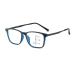 Retro-square frame TR90 Progressive Multifocus reading glasses for the middle-aged and older people distant and near-use anti-blue lighting glasses (color: Black Blue Frame Size: Multi Focus+3 Multi Focus+3.00 Black Blue Frame
