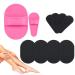 Weescie 10 piece of hair removal Pad sets 2 sizes pink smooth legs skin pad and 8 pieces peeling black fine sandpaper face lips arm hair removal set for women girls skin care