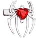 spider shape hairpin girls hair clip diamond decal bangs ponytail braid hair clip for women girls Red - Buy Online on GoSupps.com