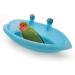 Hypeety Portable Bird Bath with Mirror - Blue Bird Bathtub for Pet Parrots - Buy Online on GoSupps.com