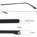 DookAa Gray Eyeglass Temples - Vintage Metal Replacement Arms | Durable Spring Repair Parts - 1 Pair for International Shipping - Buy Online on GoSupps.com