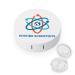 Future Scientists Round Case for Contact Lens Kit Storage Box with Mirror Portable Cute Lens Holder