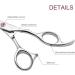 Professional 6.5 inch Hair Cutting Scissors Set for Kids/Women/Men - Barber Salon Kit with Thinning Shears, Saftey Round Head, and Red Handle - Buy Online on GoSupps.com
