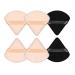 6 Pcs Powder Puff Triangle Powder Puff with Strap Pure Cotton Powder Puff Velvet Face Powder Puff for Contouring Under Eyes and Corners Beauty Makeup Tools.
