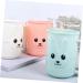 Buy Zerodeko 3pcs Cartoon Toothbrush Mug Set | Cute White Cups for Kids - International Shipping Available - Buy Online on GoSupps.com