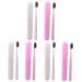 Minkissy 6 Stk toothbrush set toothbrush with long grip soft toothbrush case travel toothbrush children toothbrush toothpaste tool for tooth cleaning ultra toothbrush travel