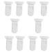 10pcs Reusable Plastic Pins for Baby Dummy Pacifier Clips Toy Craft Supplies White