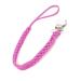 Buy Windy5 Leather Woven Pacifier Chain Clip Holder - Colorful Braided Teether Accessories for Babies (Pink & White) - International Shipping Available - Buy Online on GoSupps.com