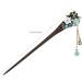 minkissy Wooden Hair Stick Vintage Bronze Hair Pin Chopsticks Traditional Flower Hairpin for Women Hair Styling (Blue) - Buy Online on GoSupps.com