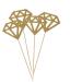ibasenice 300 Pcs Wedding Decorations for Ceremony Wedding D cor Wedding Topper Gold Diamond Topper Birthday Diamond Dessert Topper Wedding Ceremony Decorations Gold Decor Cake Paper Cup Goldenx3pcs mediumx3pcs - Buy Online on GoSupps.com