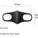 Vishod 10 PCS Black Washable Breathable Reusable Face Masks - Polyester Cotton Fashion Cloth Mask for Men and Women - Buy Online on GoSupps.com