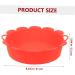 Zerodeko Home Accessories Air Fryer Pan Baking Pans Airfryer Oven Baking Pan Replaceable Air Fryer Liner Household Baking Mat Red 21X21X5.2CM - Buy Online on GoSupps.com