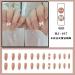 24Pcs/Set Press On Nails French Butterfly Bow Chain Diamond Long False Nails Acrylic Fake Nails Full Cover Nails Tips Artificial Finger Manicure Press on nails for Women and Girls - Buy Online on GoSupps.com