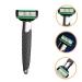 Professional Stainless Steel Men's Safety Razor Set - Short Handled Butterfly Open Beard & Eyebrow Trimmer for Precision Grooming - Buy Online on GoSupps.com