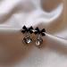 Earrings for Women Ladies Earrings Ladies Elegant Earrings Black Bowknot Square Pendant Earrings Christmas Party Banquet Earrings Jewelry Fashion Earrings Earrings for Women - Buy Online on GoSupps.com