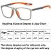 Shop Manly Kicks Reading Glasses - Ultra-Light Anti-Blue Light Presbyopic Glasses for Men | Certainow | Orange Red Black | International Shipping Available - Buy Online on GoSupps.com