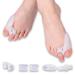 8 Pieces Hallux Valgus Corrector Gel Toe Separator Bunion for Big Toe Spacers Pain Relief Correct Alignment 4 Pair Bunion Protector