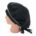 Superlike 100% Pure Mulberry Silk Black Night Cap for Women - Adjustable and Traceless Sleep Hat - One Size - Buy Online on GoSupps.com