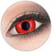 Colored 'Red Lunatic' 17 mm Mini Sclera Contact lenses from 'Evil Lens' to Fasching Carnival Halloween 1 pair of red crazy fun contact lenses with containers in top quality without strength