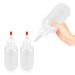 ZZLBZN Applicator Bottle 2Packs Squeeze Bottle with Nozzle 120ml Hair Oil Applicator Bottle for Salon Hair Care Hair Coloring Paint Art Glue