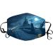 ZLUU 5PCS Halloween Adults Protective Face Mask Personalized Patterns Face Cover Safe Skin Friendly Face Sheild Washable Reusable Adults Washable Halloween Funny Expression Prints Mask Filter Can Be Placed - Buy Online on GoSupps.com
