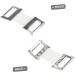 Buy Healifty 100Pcs Elastic Aluminum Buckle Replacement Clips - Durable Metal Clip for Sport Tape - White Accessories with High Elasticity - International Shipping Available - Buy Online on GoSupps.com