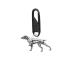 A30 Pointer Dog Fine English Pewter on a Black Snap Detail Zipper Pulls for Bags Repair Universal Zip Head Buckle Pendant for Jacket & Down Coat