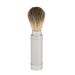 Premium Silver Shaving Brush in Travel Tube | Lightweight Aluminum Case for Beard & Mustache Grooming - Buy Online on GoSupps.com