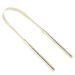 Premium 304 Stainless Steel Tongue Scraper - Fresh Tongue Cleaner for Adults & Children (Gold) - Best Oral Hygiene Tool - Buy Online on GoSupps.com
