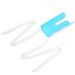 Sock Aid Grooved Shape Nylon Lining Sock Wearing Aid with Manual for Disabled (Blue White) Blue / White