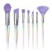 7-Piece Water Drop Pattern Makeup Brush Set for Loose Foundation & Eye Beauty - 18cm | International Shipping - Buy Online on GoSupps.com