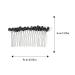 Jeairts Black Crystal Hair Side Comb - Silver Bridal Headpiece with Rose Quartz Accent - Hair Accessories for Women and Girls - Buy Online on GoSupps.com
