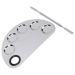 JUOPZKENN Stainless Steel Makeup Palette Professional Mixing Tool for Beauty Salons Nail Art & Makeup Artists - International Shipping Available - Buy Online on GoSupps.com