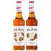 MONIN - Cinnamon Rolled Syrup Assortment - Cinnamon Roll and Salted Caramel Syrup for Coffee Hot Chocolate Cappuccino Latte - Natural Flavors - 2x70 cl