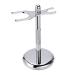 Razor holder practical durable shaving brush from alloy fashionable shaving brush holder made of stainless steel for men organizer set for mustache brush for men 7x15cm silver