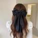 Black Hair Bows for Women White Big Ribbons for Hair Barrettes for Girls Hair Clips for Kids Bowknot Hair Accessories for Thick Fine Hair Stuff for Teenagers Long French Bow Hair Clip for Women Girls - Buy Online on GoSupps.com