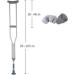 Crutches for Adults Underarm Handicapped Crutches/Canes for Disabled Persons Free Retractable Springs Adjustable Range 95-146 Cm - A Pair Great for Travel or Work (Single) Selfless dedication - Buy Online on GoSupps.com