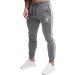 PIDOGYM Men's Slim Striped Jogger Pants - Light Grey Medium - Buy Online on GoSupps.com