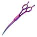 Jason Profi curved dog cups - 7.5 "fur scissors for dogs Japanese stainless steel pet scissors for fur care scissors for dogs (downward purple) TL -CD