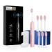 Sonic Electric Toothbrushes with 6 Brush Heads Fast Charge Smart Toothbrushes with 40000 VPM Deep Clean 5 Modes (Pink)