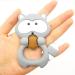 Duperior Raccoon Teether for Babies | BPA & PVC Free Silicone Teething Aid | Easy to Clean | Grey - Buy Online on GoSupps.com