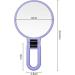 Fuhuim 1x15x Double-Sided Handheld Mirror - Portable Magnifying Travel Mirror for Women & Girls (Purple) - Buy Online on GoSupps.com