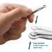 Stainless Steel Nose Hair Tweezers - Precision Ring Trimmer for Facial Hair Eyebrows & Nose Care - Buy Online on GoSupps.com