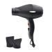 Gamma pi srl GAMMA PIU IES Light Professional Hair Dryer Energy Saving Hair Dryer Quick Drying with ETC Technology 2 Speeds 3 Temperatures BLACK Plastic